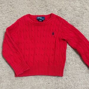 Polo by Ralph Lauren Women's Vibrant Red Crew Neck Sweater